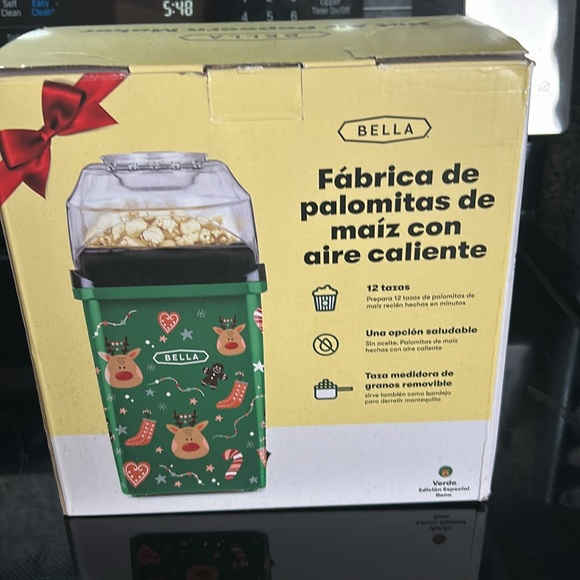 POPCORN Hot Air 12 cup BELLA,Rudolph Xmas Design - Exc Cond-Original Box/Manual - Picture 7 of 7